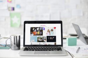 Laptop Image showing sales 
